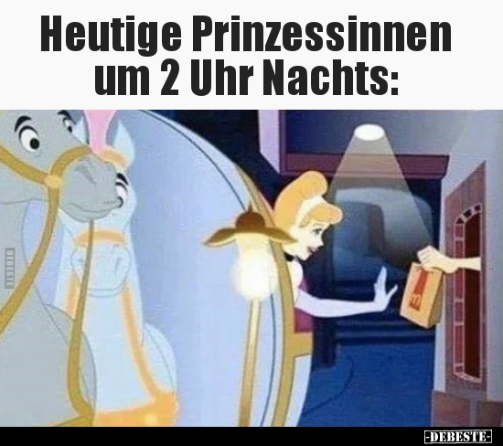 Heutige Prinzessinnen um 2 Uhr Nachts.. - Lustige Bilder | DEBESTE.de
