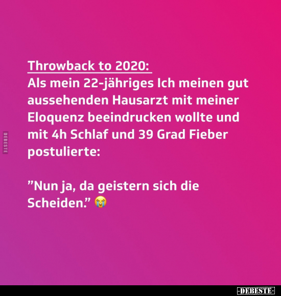 Throwback to 2020:.. - Lustige Bilder | DEBESTE.de