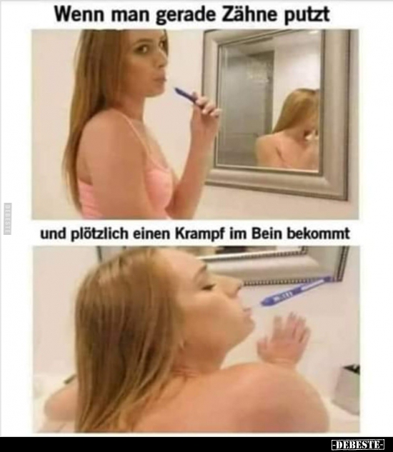 Wenn man gerade Zähne putzt.. - Lustige Bilder | DEBESTE.de