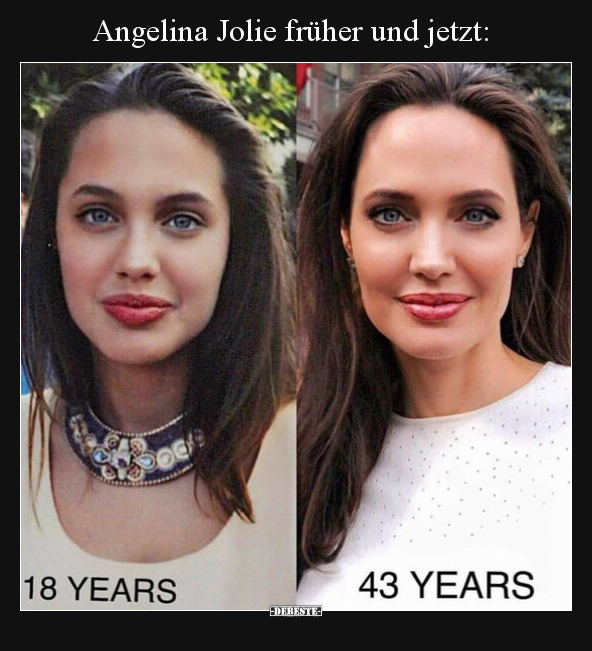 Angelina Jolie früher und jetzt.. - Lustige Bilder | DEBESTE.de