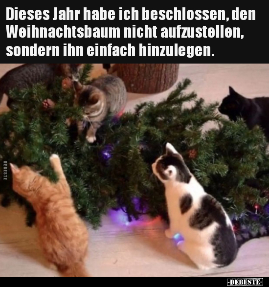 Dieses Jahr habe ich beschlossen, den Weihnachtsbaum nicht.. - Lustige Bilder | DEBESTE.de