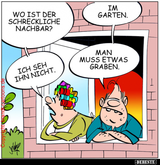 Wo ist der schreckliche Nachbar?.. - Lustige Bilder | DEBESTE.de