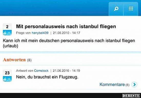 Kann ich mit mein deutschen Personalausweis..? - Lustige Bilder | DEBESTE.de