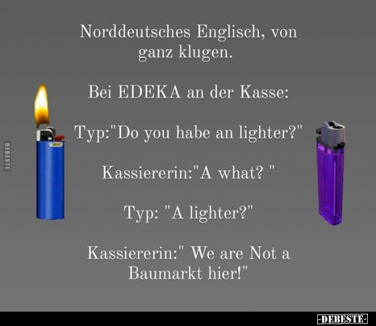 Norddeutsches Englisch, von ganz klugen... - Lustige Bilder | DEBESTE.de