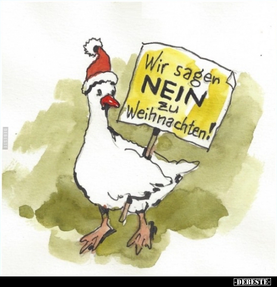 Wir sagen nein zu Weihnachten! - Lustige Bilder | DEBESTE.de