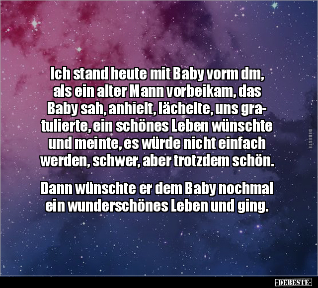 Ich stand heute mit Baby vorm dm.. - Lustige Bilder | DEBESTE.de