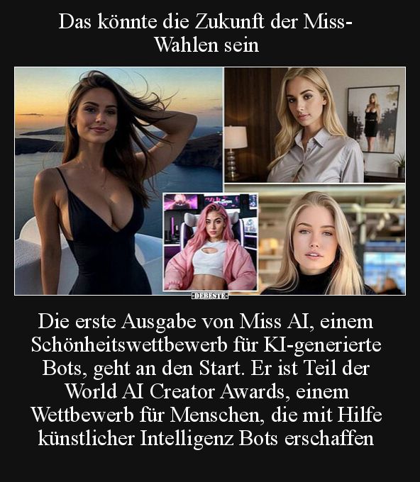 Das könnte die Zukunft der Miss-Wahlen sein.. - Lustige Bilder | DEBESTE.de