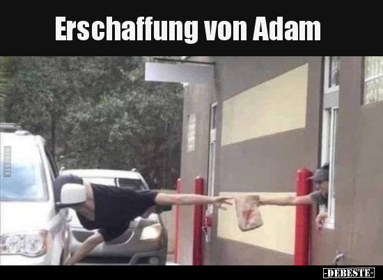 Erschaffung von Adam.. - Lustige Bilder | DEBESTE.de