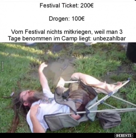 Festival Ticket: 200€.. - Lustige Bilder | DEBESTE.de