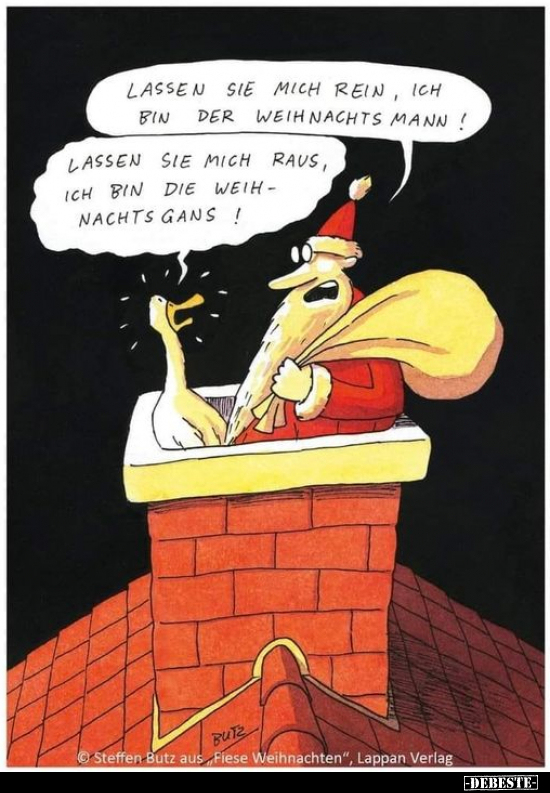 Lassen Sie mich rein, ich bin der Weihnachtsmann!.. - Lustige Bilder | DEBESTE.de