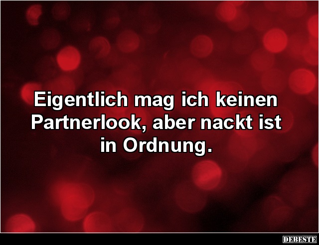 Eigentlich mag ich keinen Partnerlook.. - Lustige Bilder | DEBESTE.de