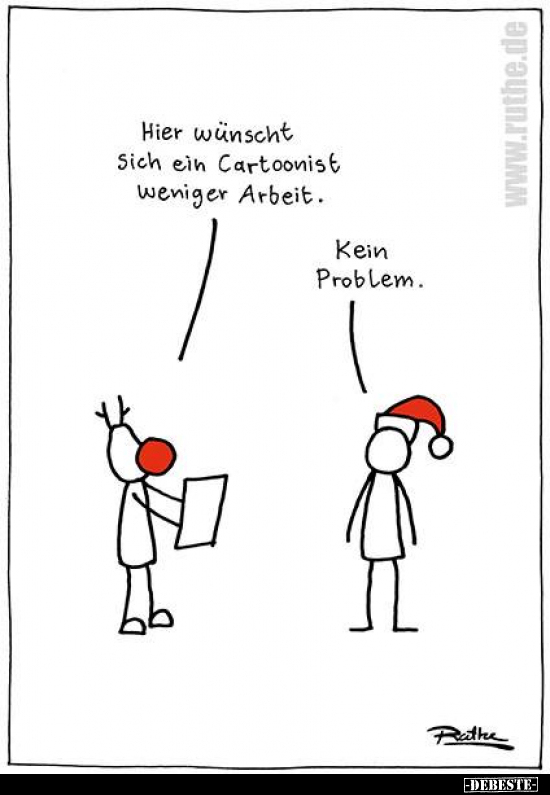 Hier wünscht Sich ein Cartoonist weniger Arbeit. Kein Problem.. - Lustige Bilder | DEBESTE.de