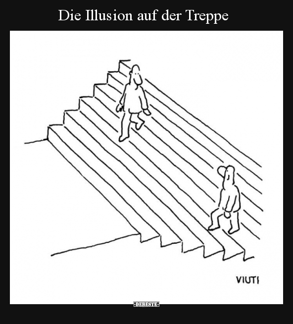 Die Illusion auf der Treppe.. - Lustige Bilder | DEBESTE.de
