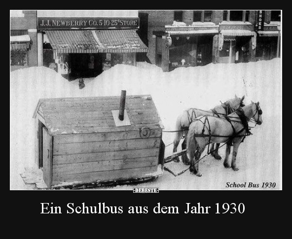 Ein Schulbus aus dem Jahr 1930.. - Lustige Bilder | DEBESTE.de
