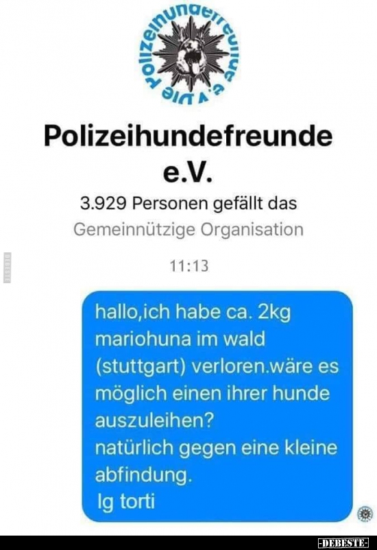 Polizeihundefreunde.. - Lustige Bilder | DEBESTE.de