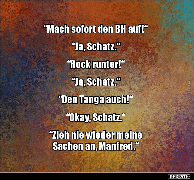 "Mach sofort den BH auf!"  "Ja, Schatz..." - Lustige Bilder | DEBESTE.de