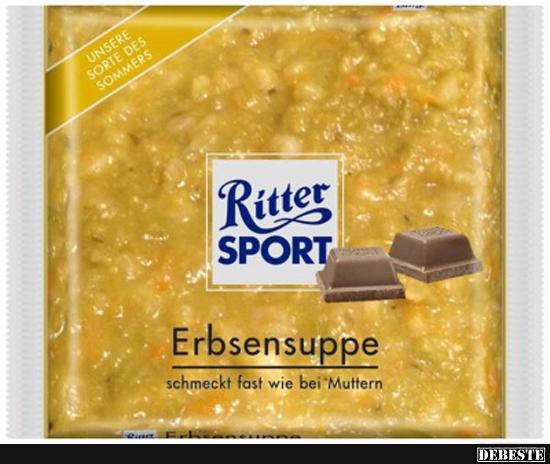 Ritter Sport - Erbsensuppe. - Lustige Bilder | DEBESTE.de