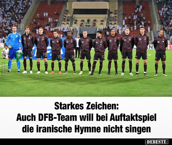 Starkes Zeichen: Auch DFB-Team will bei Auftaktspiel die.. - Lustige Bilder | DEBESTE.de