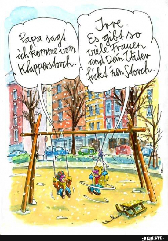 Papa sagt ich komme vom Klapperstorch.. - Lustige Bilder | DEBESTE.de
