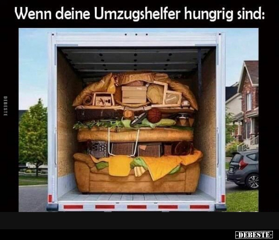 Wenn deine Umzugshelfer hungrig sind.. - Lustige Bilder | DEBESTE.de