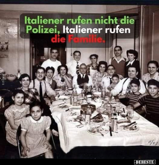 Italiener rufen nicht die Polizei, Italiener rufen die.. - Lustige Bilder | DEBESTE.de