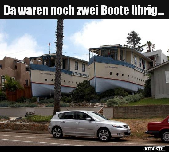 Da waren noch zwei Boote übrig... - Lustige Bilder | DEBESTE.de