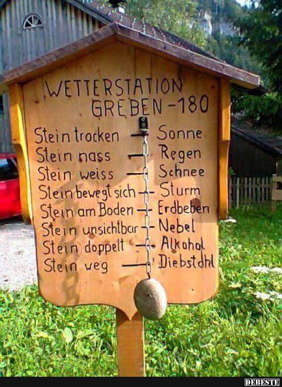 Wetterstation Greben - 180 - Lustige Bilder | DEBESTE.de