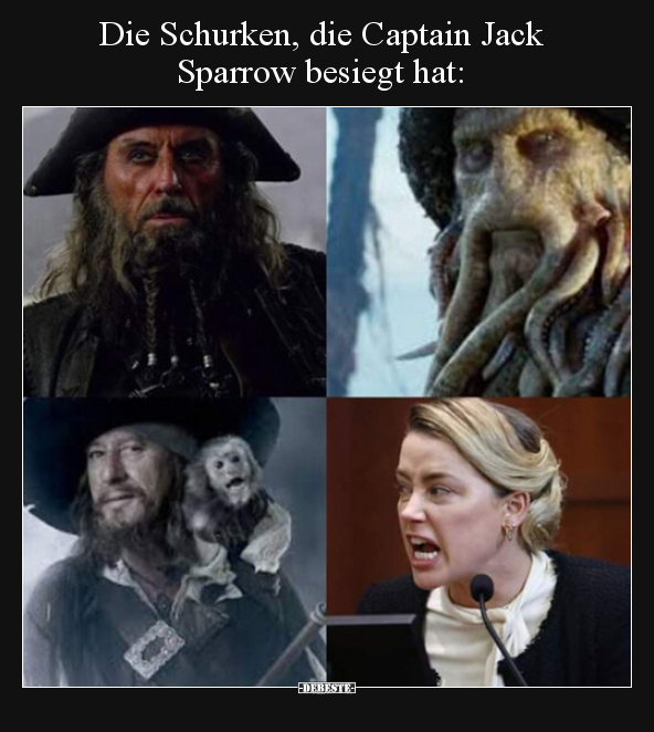 Die Schurken, die Captain Jack Sparrow besiegt hat.. - Lustige Bilder | DEBESTE.de