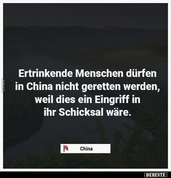 Ertrinkende Menschen dürfen in China nicht geretten werden.. - Lustige Bilder | DEBESTE.de