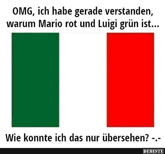 Warum Mario Rot und Luigi Grün ist.. - Lustige Bilder | DEBESTE.de