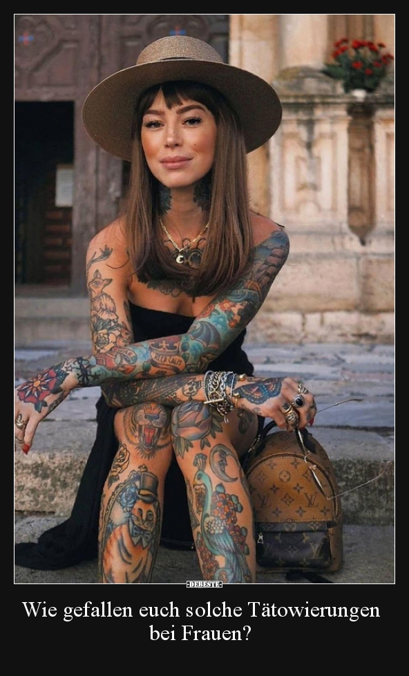 Wie gefallen euch solche Tätowierungen bei Frauen?.. - Lustige Bilder | DEBESTE.de