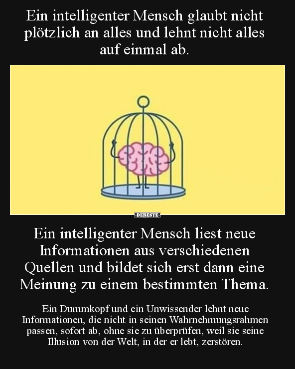 Ein intelligenter Mensch glaubt nicht plötzlich an alles.. - Lustige Bilder | DEBESTE.de