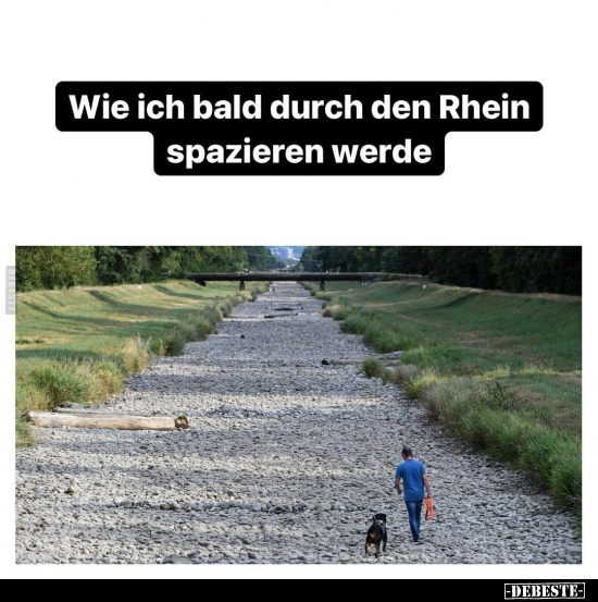 Wie ich bald durch den Rhein spazieren werde.. - Lustige Bilder | DEBESTE.de