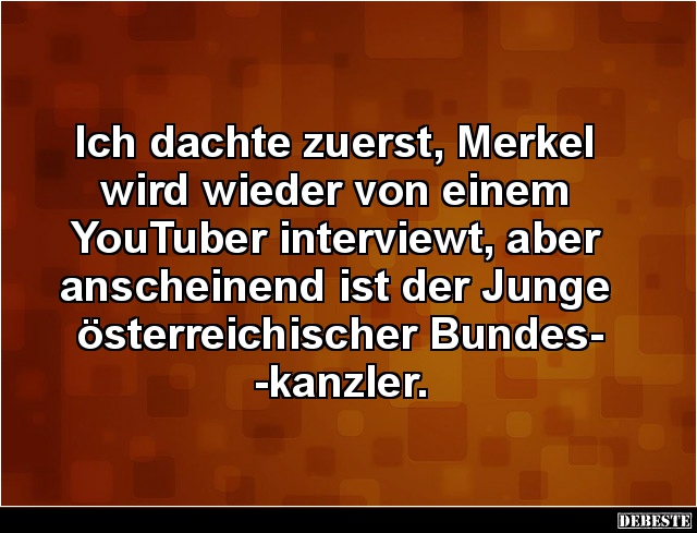 Ich dachte zuerst, Merkel wird wieder von einem YouTuber interviewt.. - Lustige Bilder | DEBESTE.de