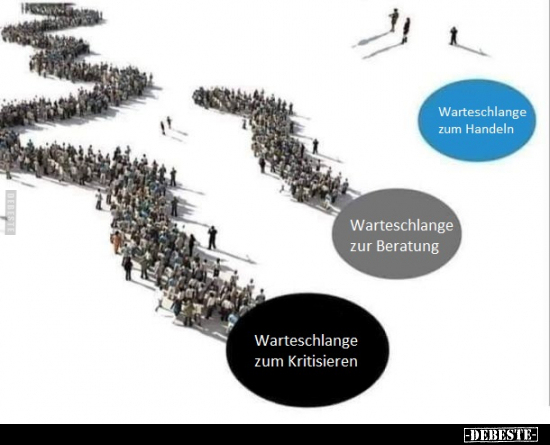 Warteschlange zum Kritisieren.. - Lustige Bilder | DEBESTE.de