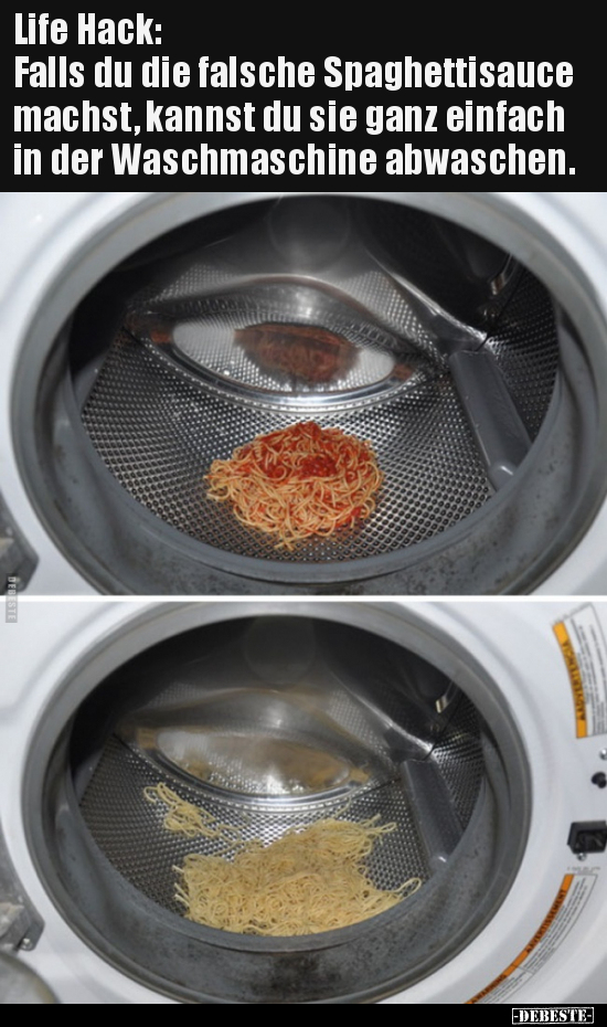 Life Hack: Falls du die falsche Spaghettisauce machst.. - Lustige Bilder | DEBESTE.de