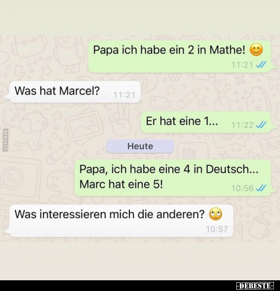 Papa ich habe ein 2 in Mathe!.. - Lustige Bilder | DEBESTE.de