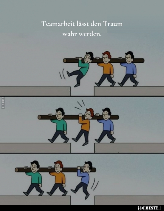 Teamarbeit lässt den Traum wahr werden... - Lustige Bilder | DEBESTE.de