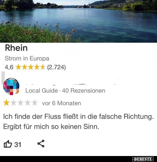 Rhein.. - Lustige Bilder | DEBESTE.de