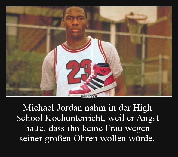 Michael Jordan nahm in der High School Kochunterricht.. - Lustige Bilder | DEBESTE.de