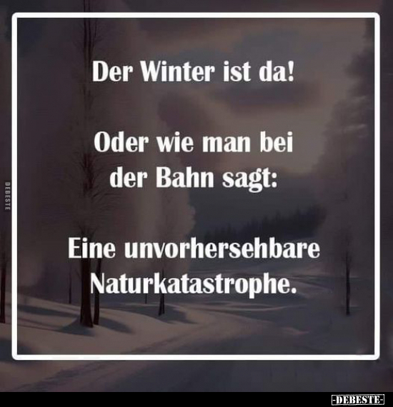 Der Winter ist da!.. - Lustige Bilder | DEBESTE.de