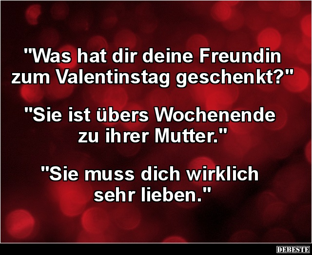Was hat dir deine Freundin zum Valentinstag geschenkt? - Lustige Bilder | DEBESTE.de