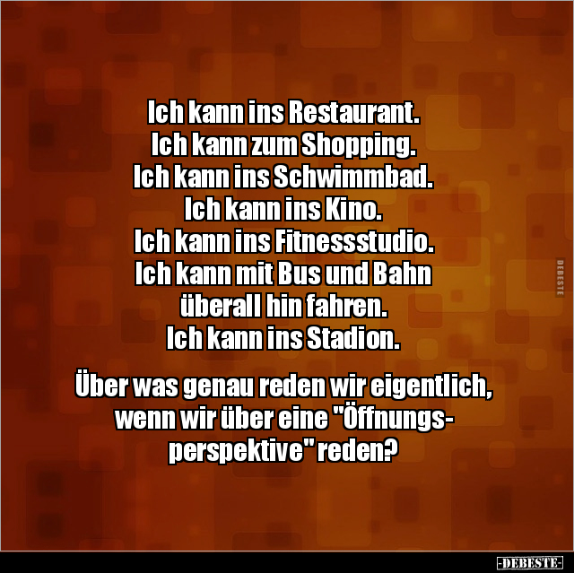 Ich kann ins Restaurant. Ich kann zum Shopping... - Lustige Bilder | DEBESTE.de