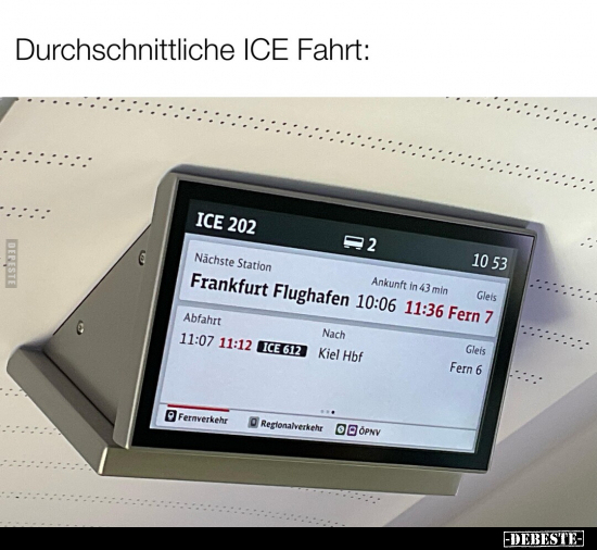 Durchschnittliche ICE Fahrt.. - Lustige Bilder | DEBESTE.de