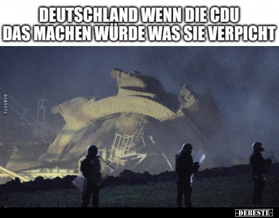 Deutschland, wenn die CDU das machen würde, was sie.. - Lustige Bilder | DEBESTE.de