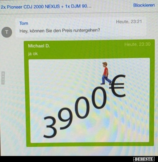 Hey, können Sıe den Preis runtergehen?.. - Lustige Bilder | DEBESTE.de