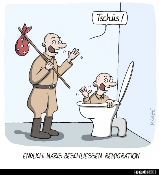 Endlich: Nazis beschliessen Remigration.. - Lustige Bilder | DEBESTE.de