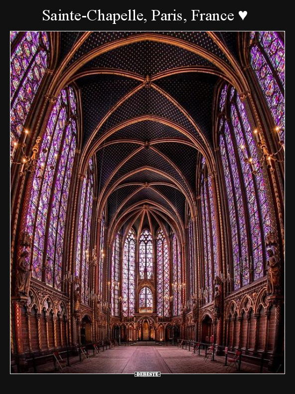 Sainte-Chapelle, Paris, France ♥.. - Lustige Bilder | DEBESTE.de