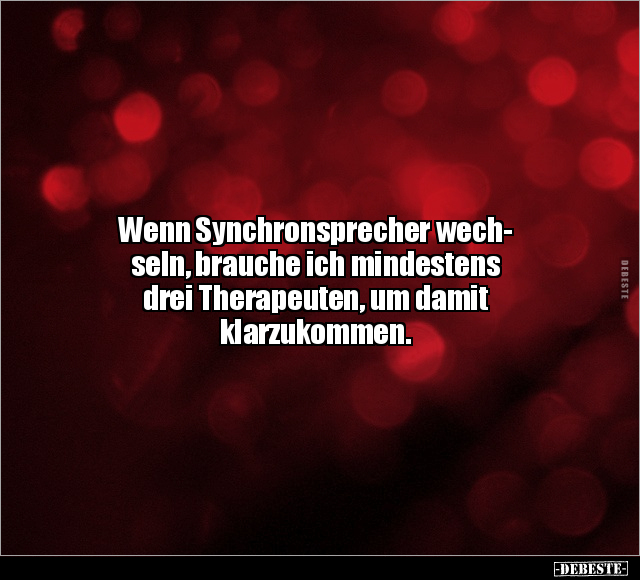 Wenn Synchronsprecher wechseln.. - Lustige Bilder | DEBESTE.de