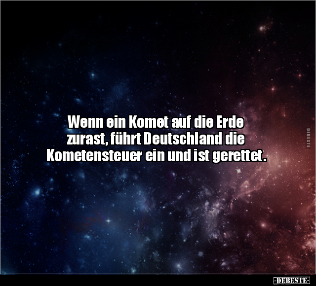 Wenn ein Komet auf die Erde zurast.. - Lustige Bilder | DEBESTE.de